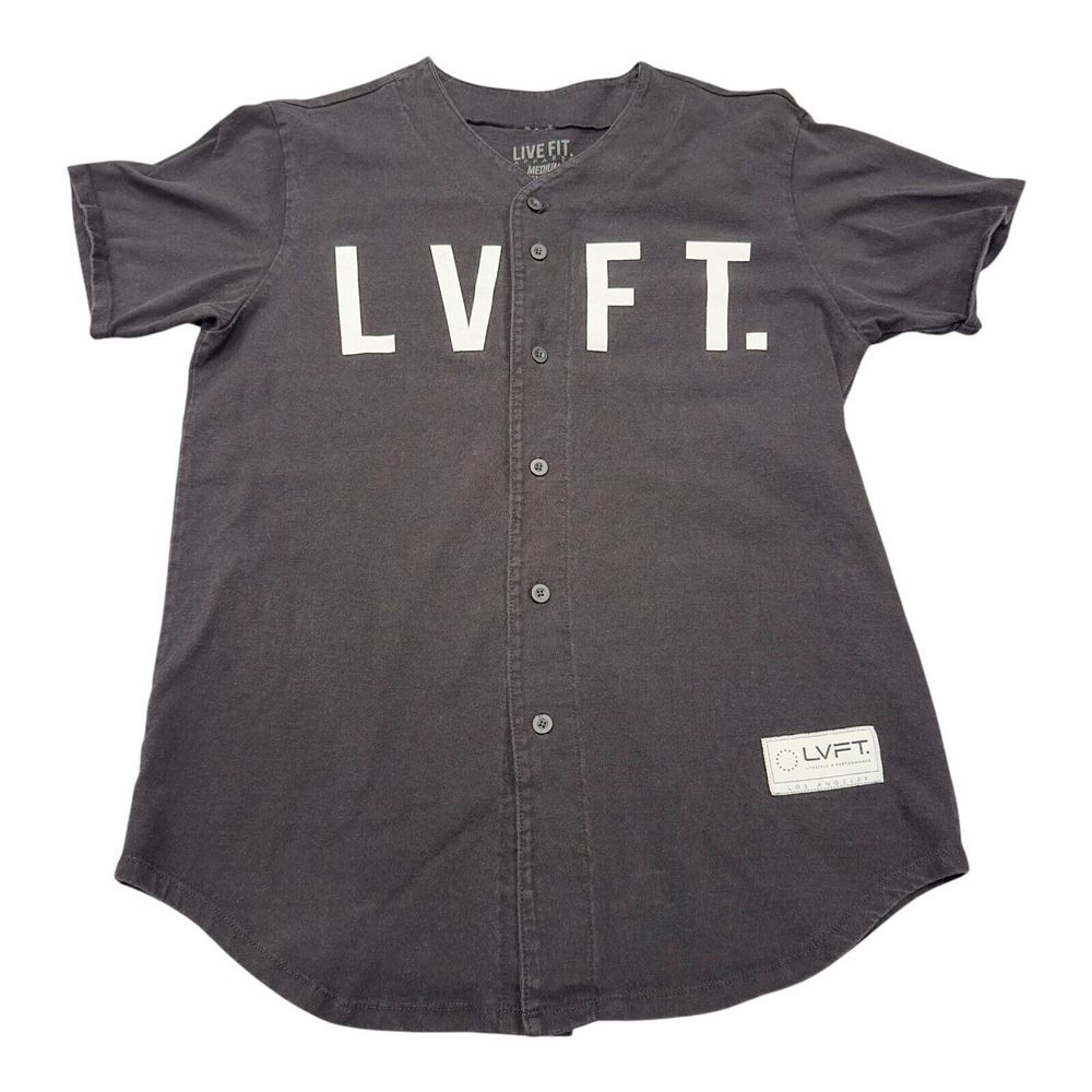 Live Fit LVFT Vintage Baseball Jersey Size XL Classic Athletic‎ Streetwear